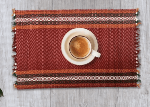 Handmade Dining Table Mats in Green (Set of 2/4/6) | Eco Friendly Tableware Sustainably Handwoven from Natural Grass - Image 6